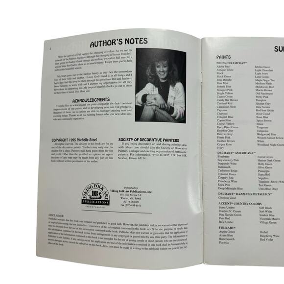 Vintage Fun For The Fallidays Vol III Viking Folk Art Craft Book Michelle Steel - Picture 3 of 7